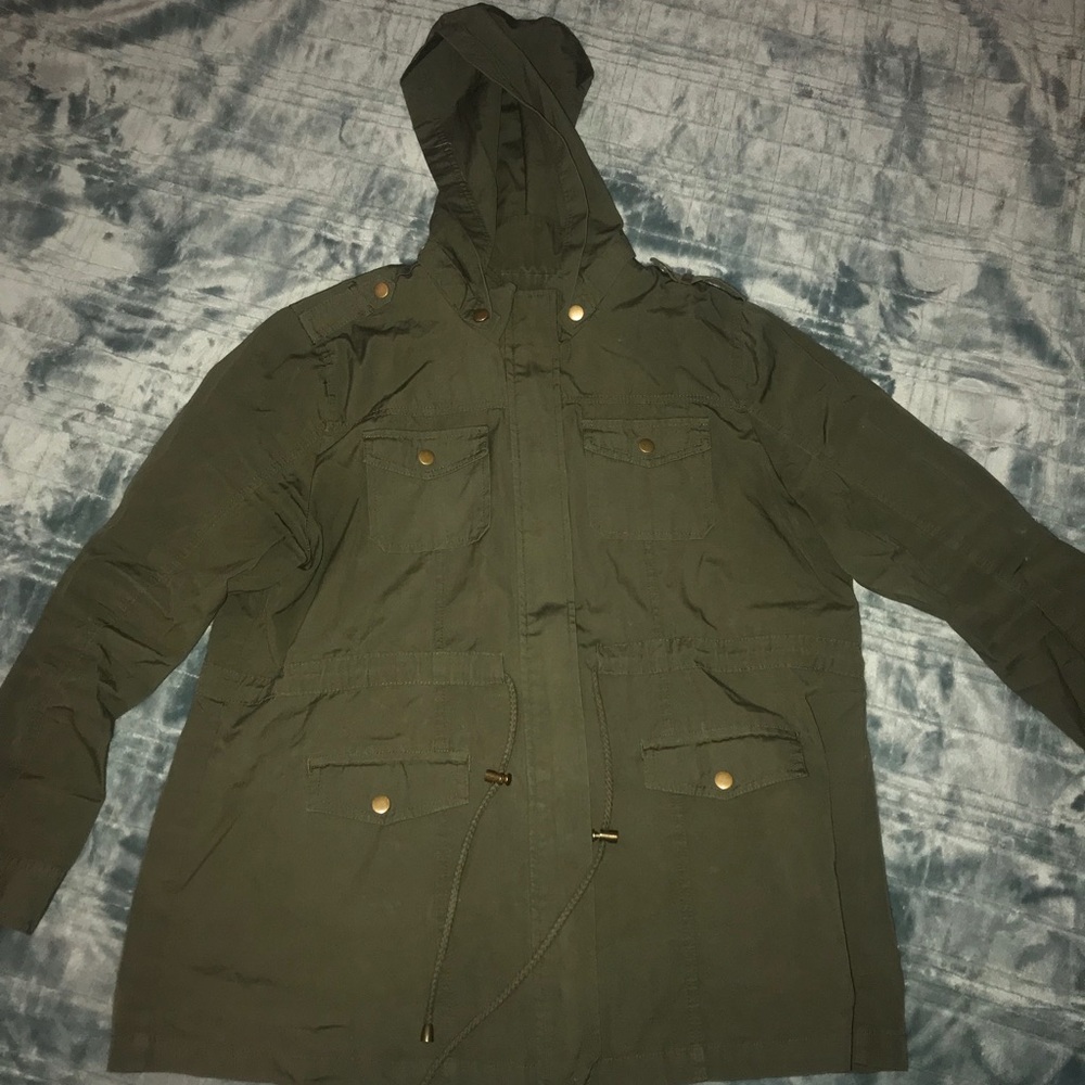 Green cargo jacket size 1x